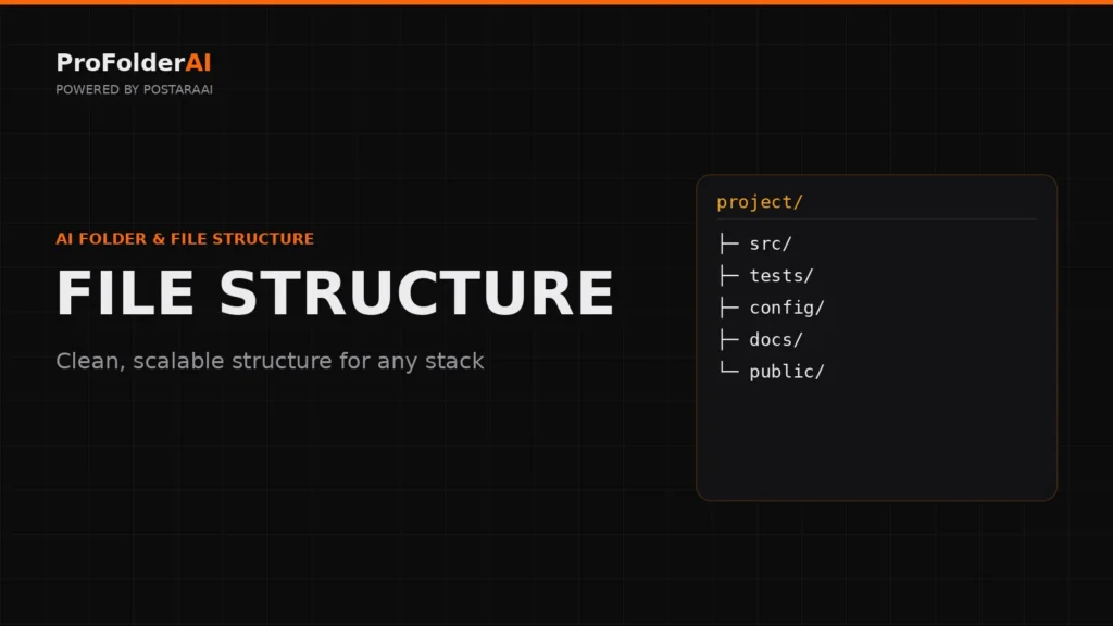 full stack project structure overview diagram by ProFolderAI