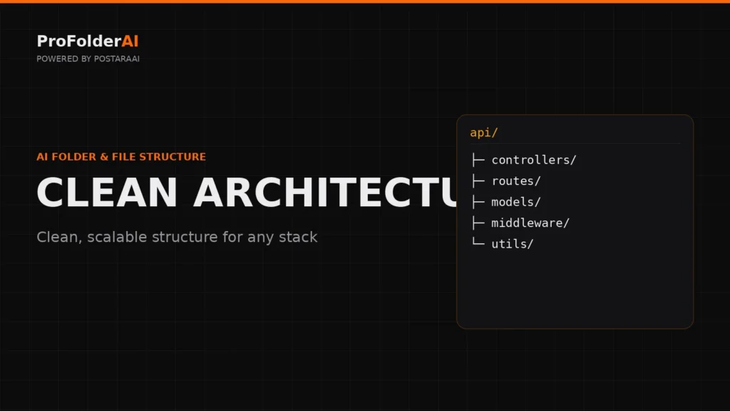 software project folder structure diagram by ProFolderAI